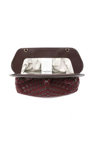 Borsa a spalla Vegan marrone e bordeaux THE MOIRE' | TMFW25BMWSUE109EBONY